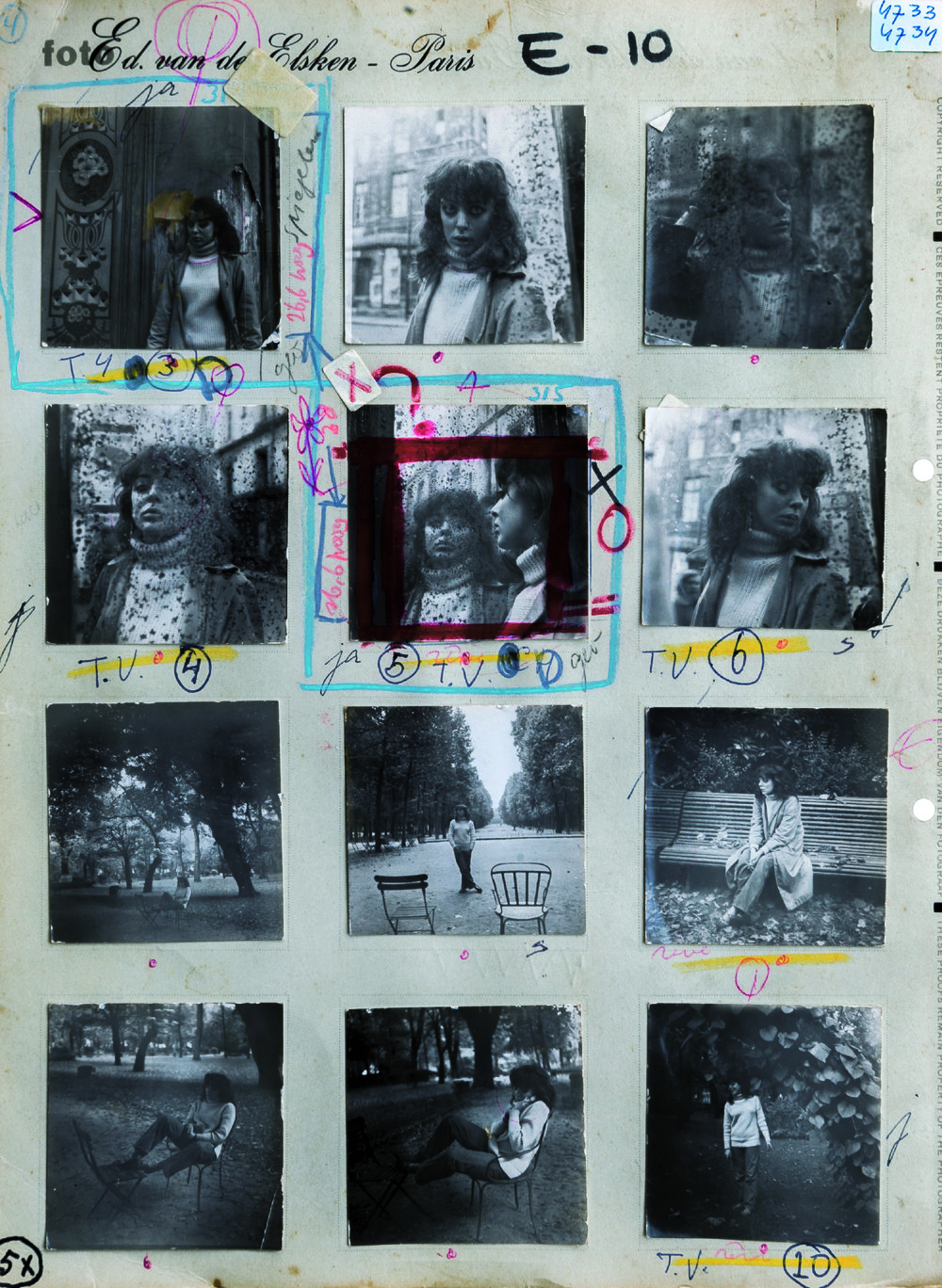  Planche contact préparatoire pour la publication de « Love on the Left Bank », &nbsp;collection Anneke Hilhorst © Ed van der Elsken 